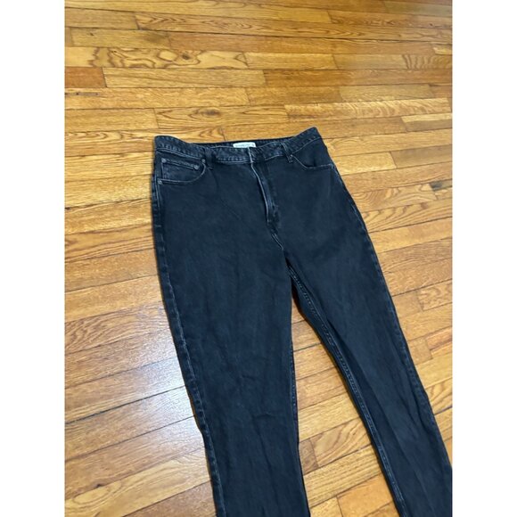 Abercrombie & Fitch Womens Skinny High Rise Jeans Size 16 Black Curve Love Denim - Picture 2 of 7